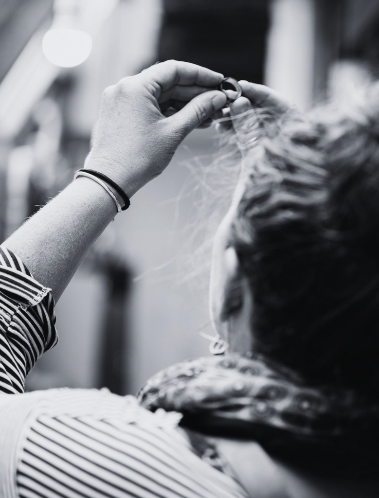 Rings made by people, not machines.